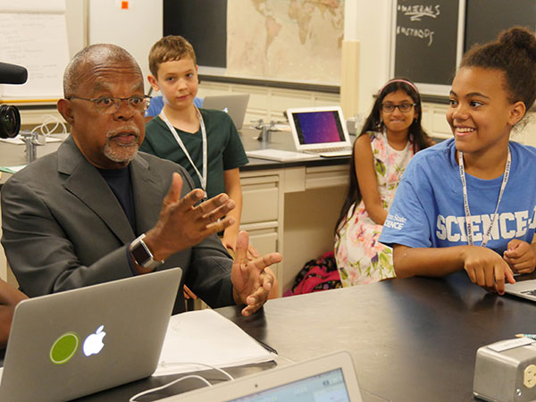 Dr. Henry Louis Skip Gates Jr educating and entertaining at the same time.